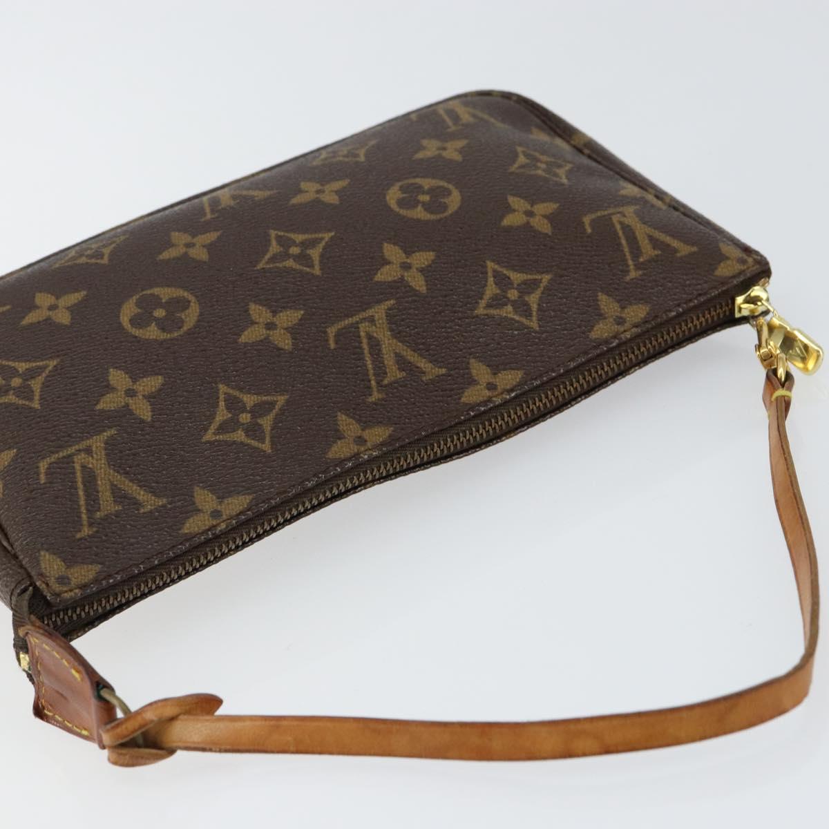 Louis Vuitton Pochette Accessoires Monogram Canvas, BROWN, CANVAS, Clutche & pouche