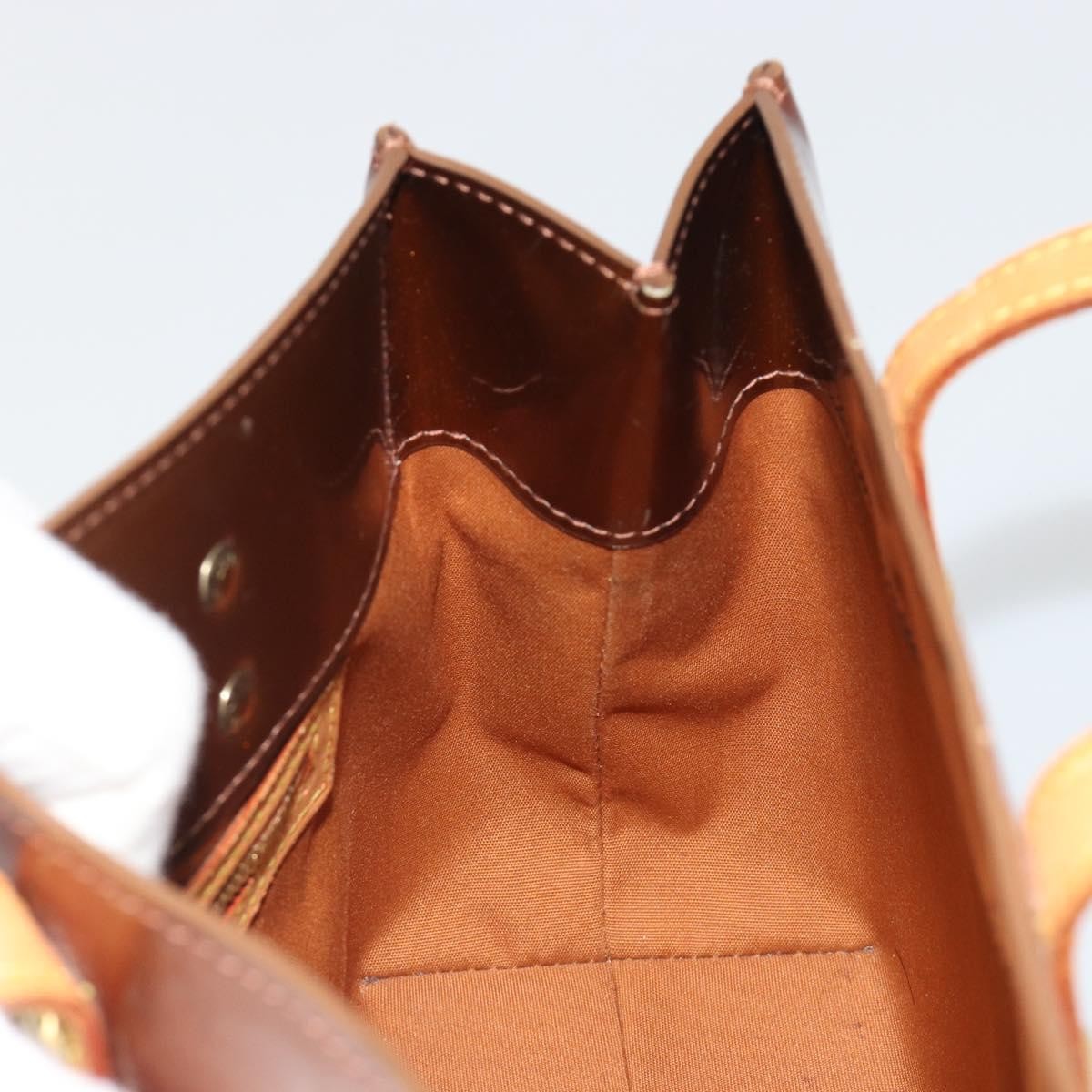 Louis Vuitton Reade Monogram Vernis, Brown, Patent Leather, Handbag