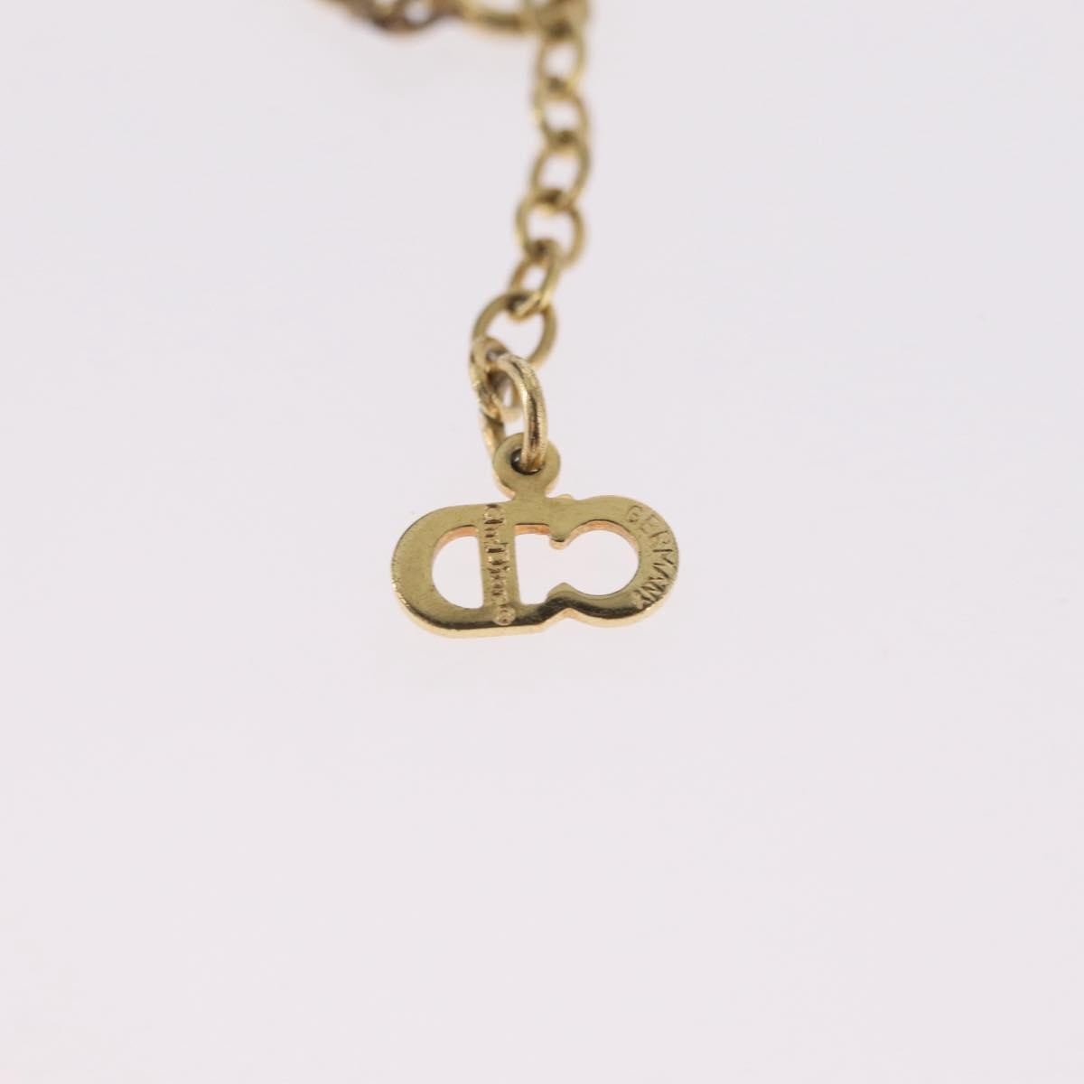Christian Dior CD Pendant Metal, Gold, Metal, Necklace