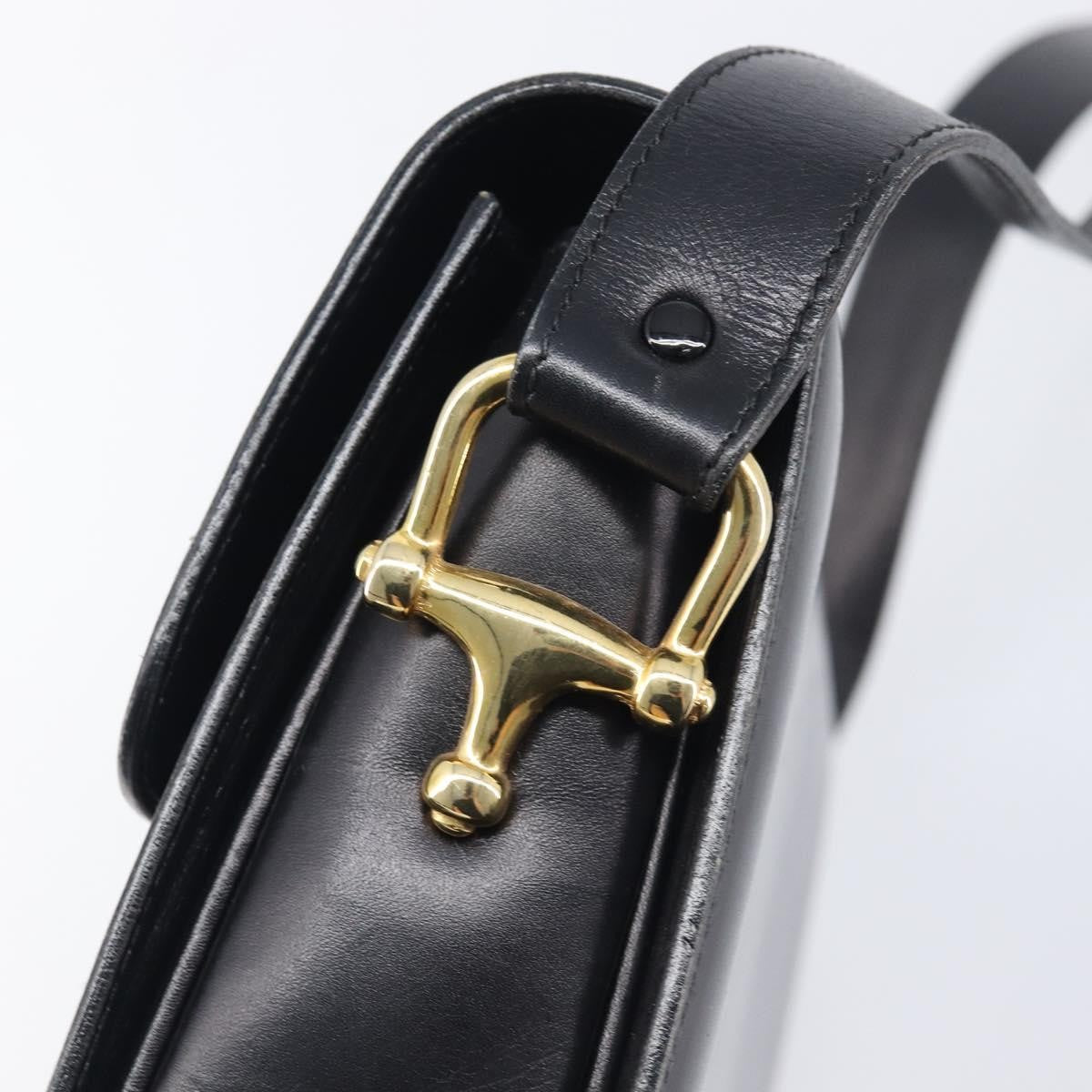 Celine Horse Carriage Leather, Black, Leather, Shoulder Bag