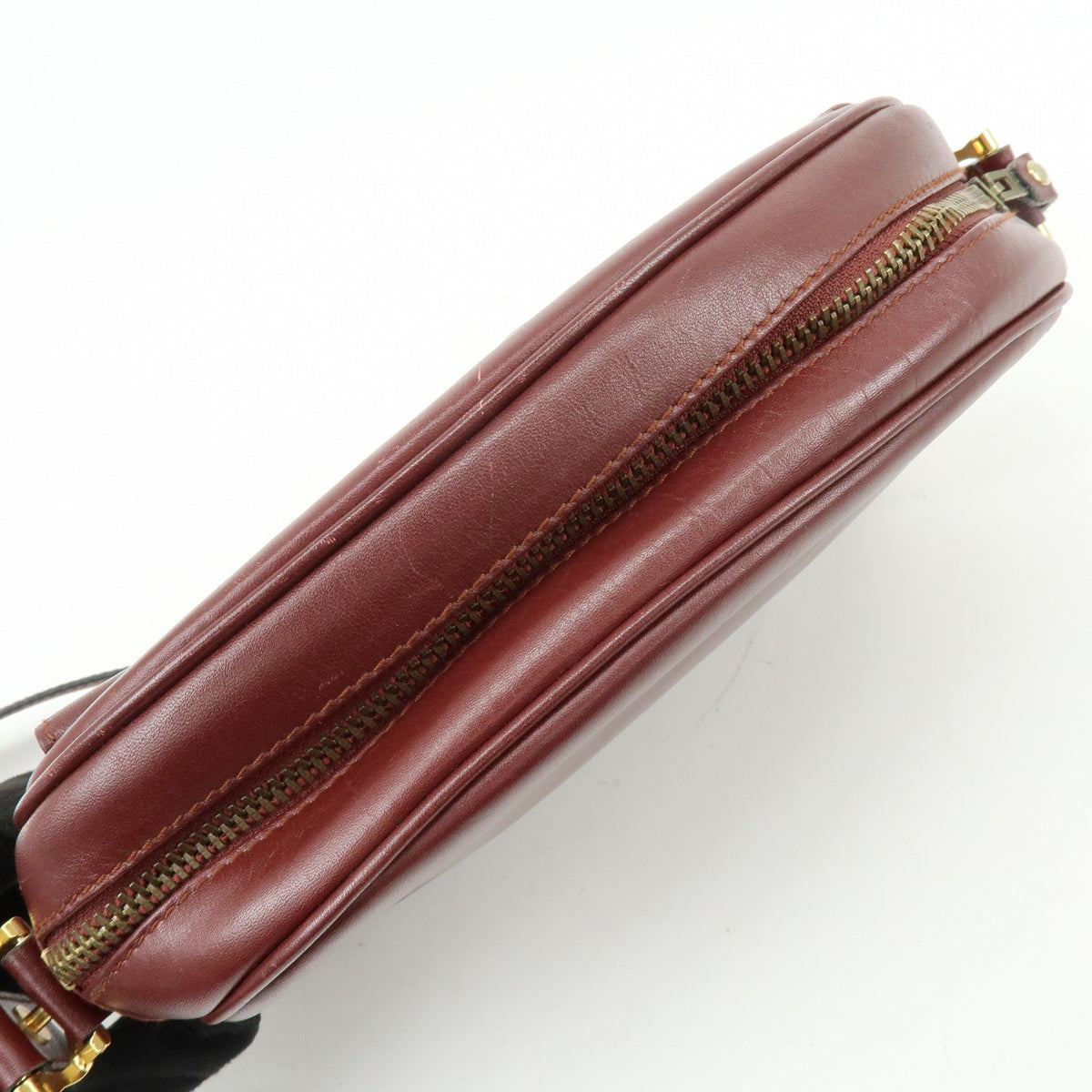 Cartier Must de Cartier Leather, Burgundy, Leather, Shoulder Bag