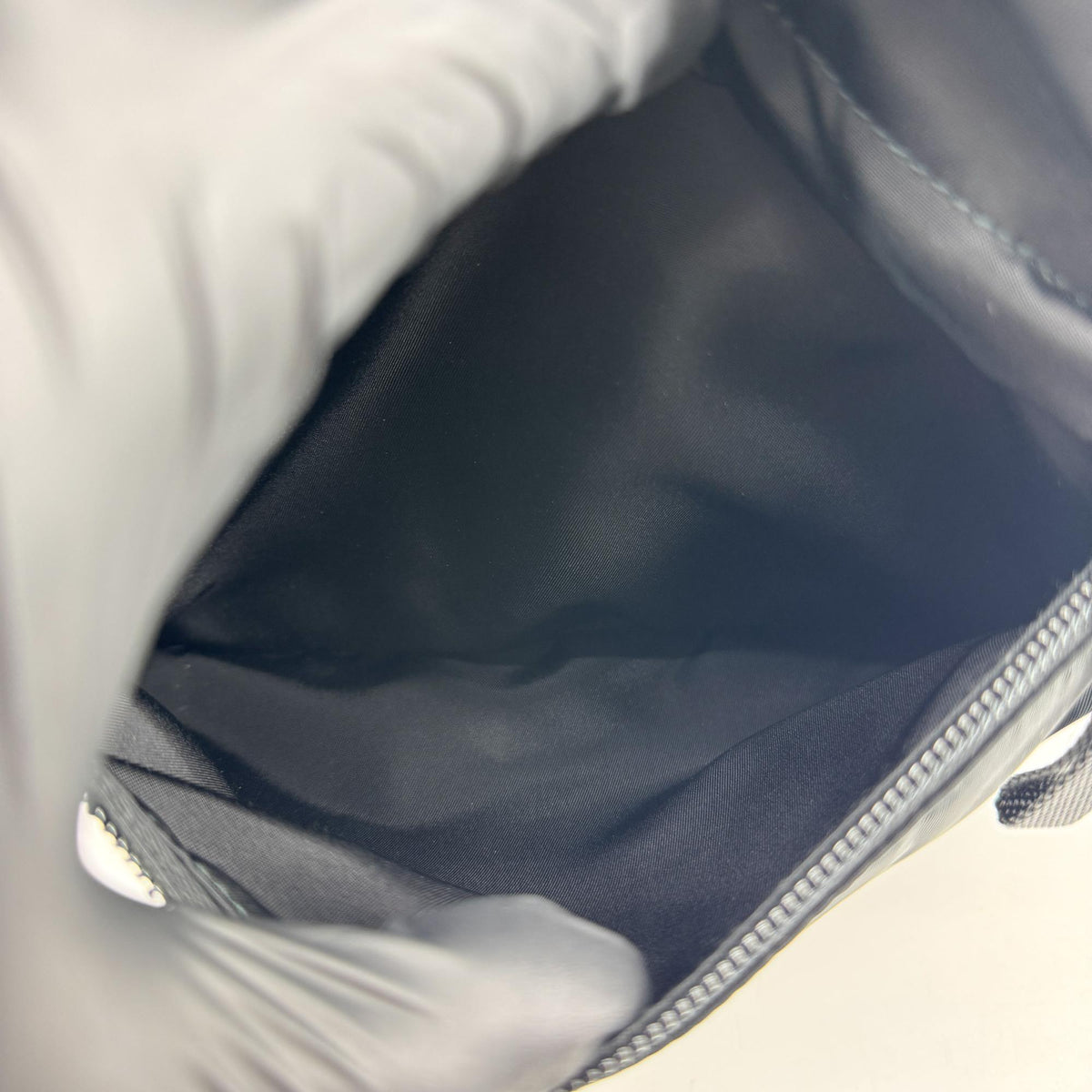 Prada Double Buckle Tessuto, Black, Nylon, Backpack