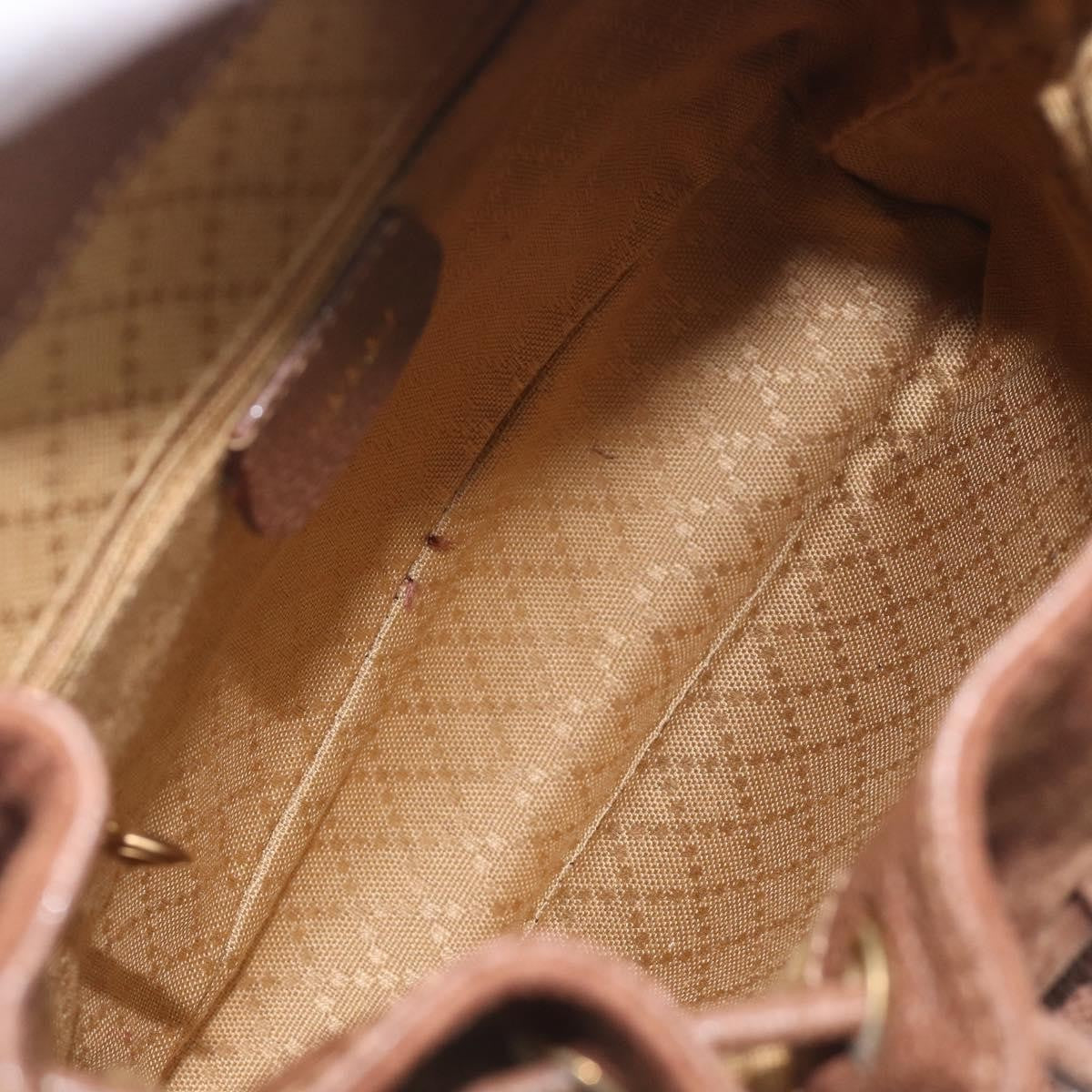 Gucci Vintage Bamboo Suede, Brown, Suede, Backpack