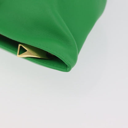 Bottega Veneta BV Twist Leather, Green, Leather, Handbag