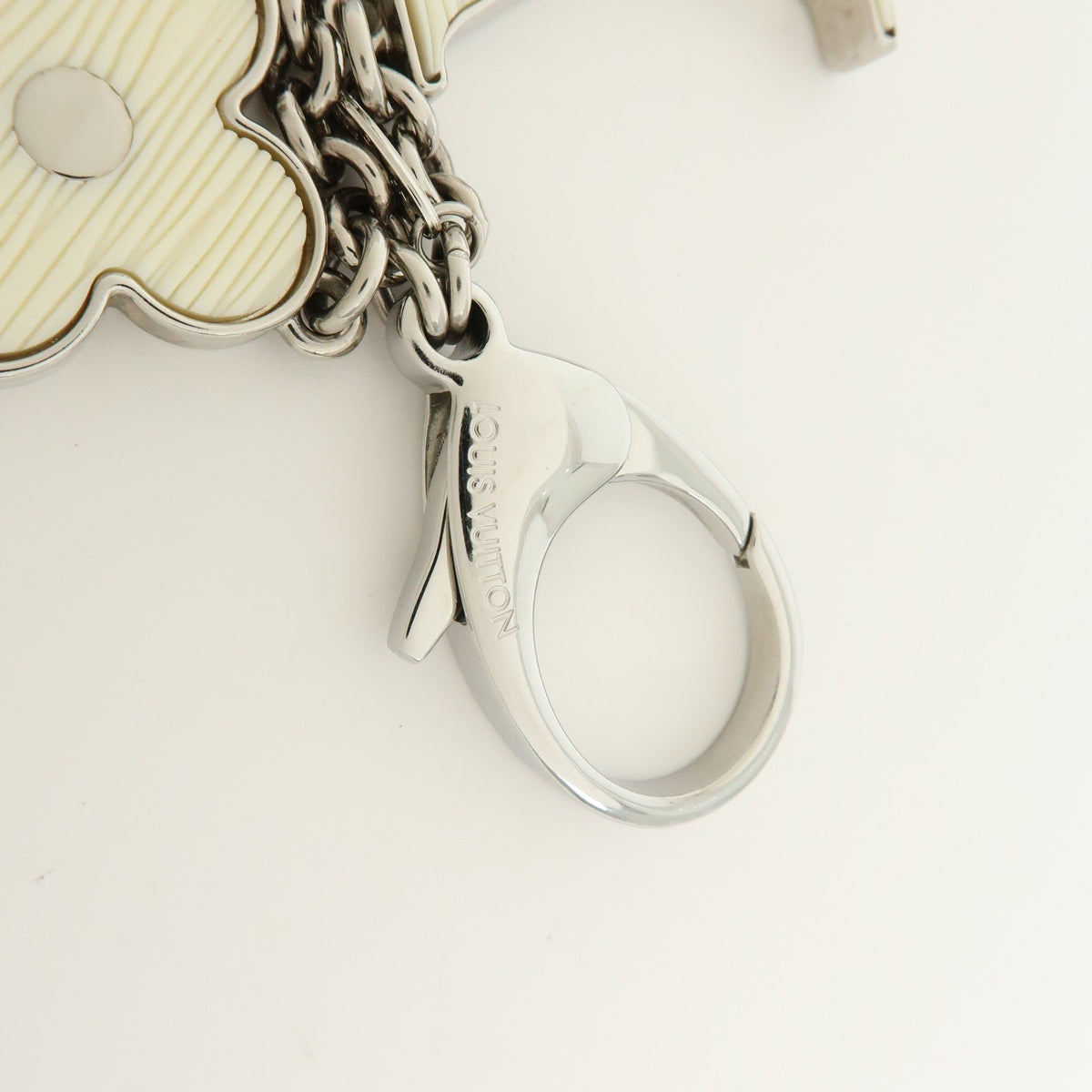 Louis Vuitton Fleur d'Epi Bag Charm Resin and Brass, White, Metal, Charm