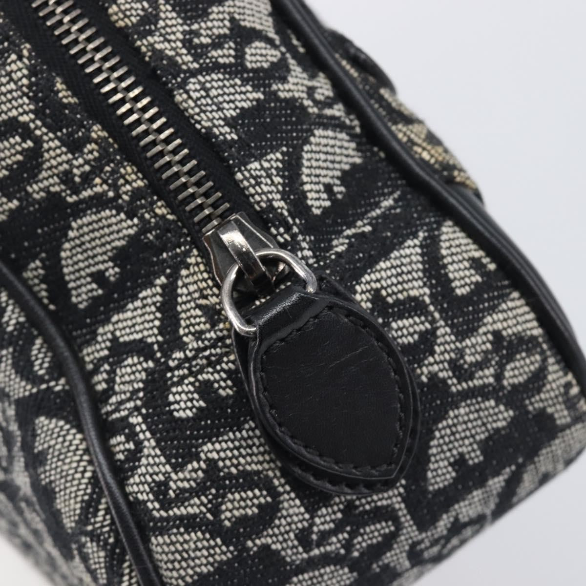 Christian Dior Trotter Double Saddle Canvas, Black, Canvas, Handbag