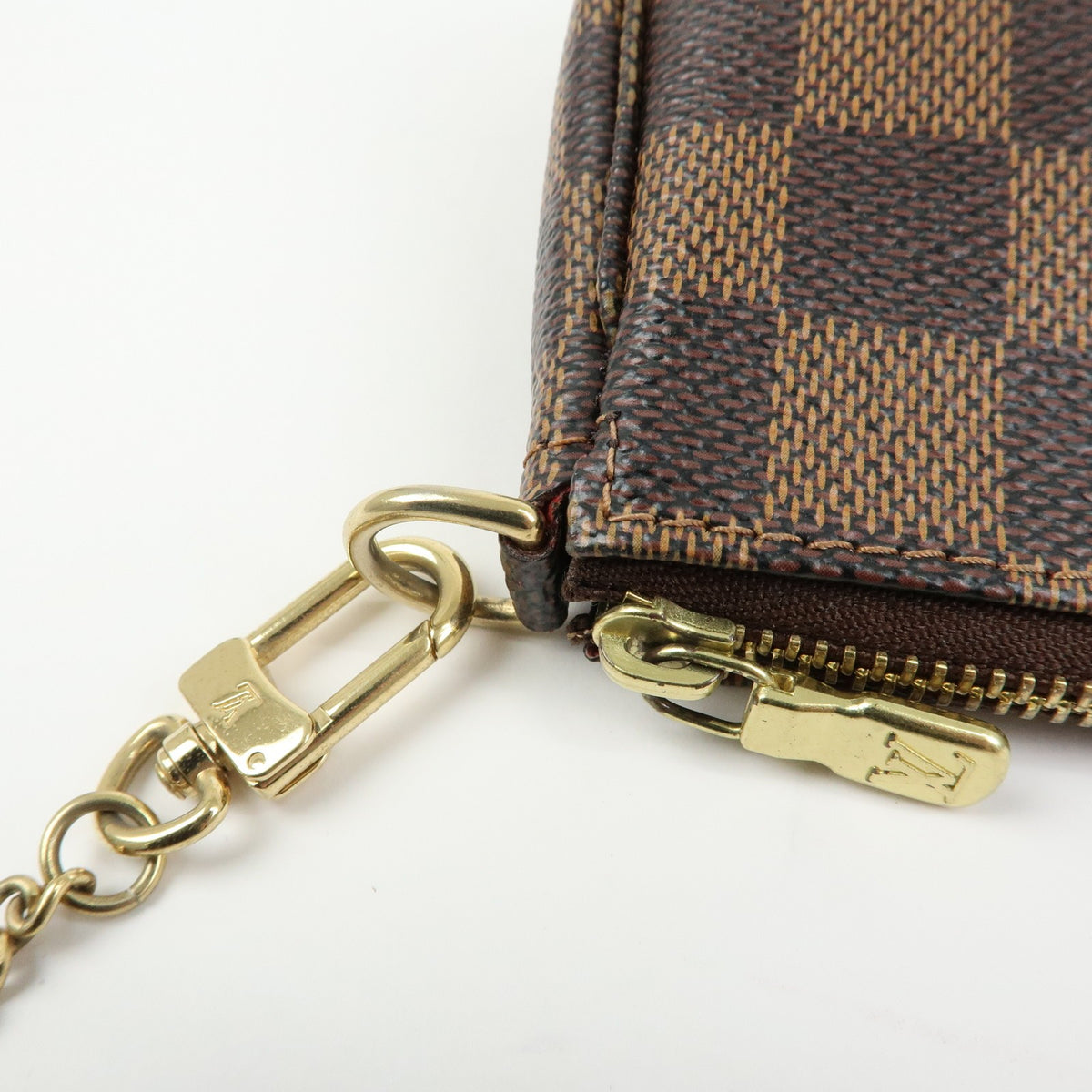 Louis Vuitton Pochette Accessoires Limited Edition Damier, Brown, Canvas, Clutch