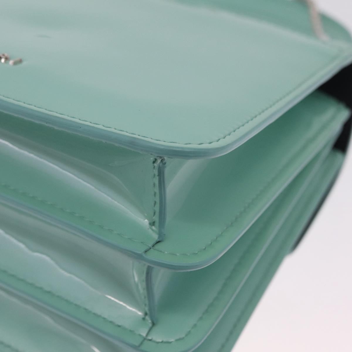 Bvlgari Serpenti Forever Top Handle Patent, Green, Patent Leather, Handbag