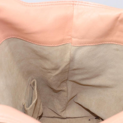 Bottega Veneta Regent Leather with Intrecciato Detail, Pink, Leather, Tote Bag