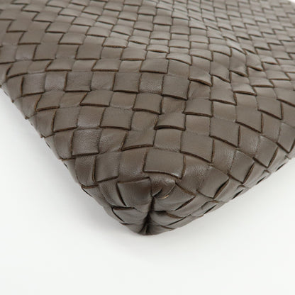 Bottega Veneta Shoulder Intrecciato Nappa, Brown, Leather, Shoulder Bag