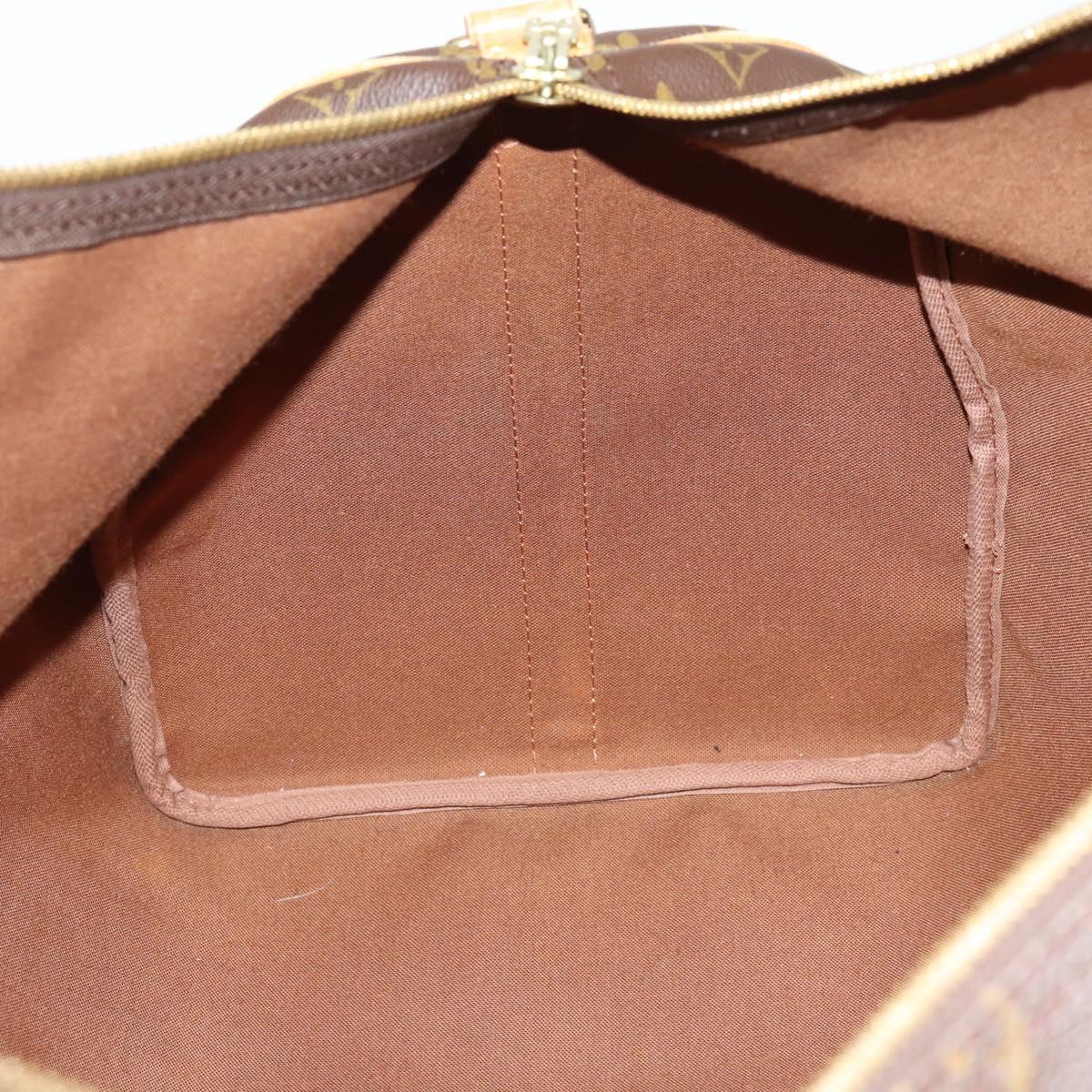 Louis Vuitton Keepall Bandouliere Bag Monogram Canvas, BROWN, CANVAS, Travel bag