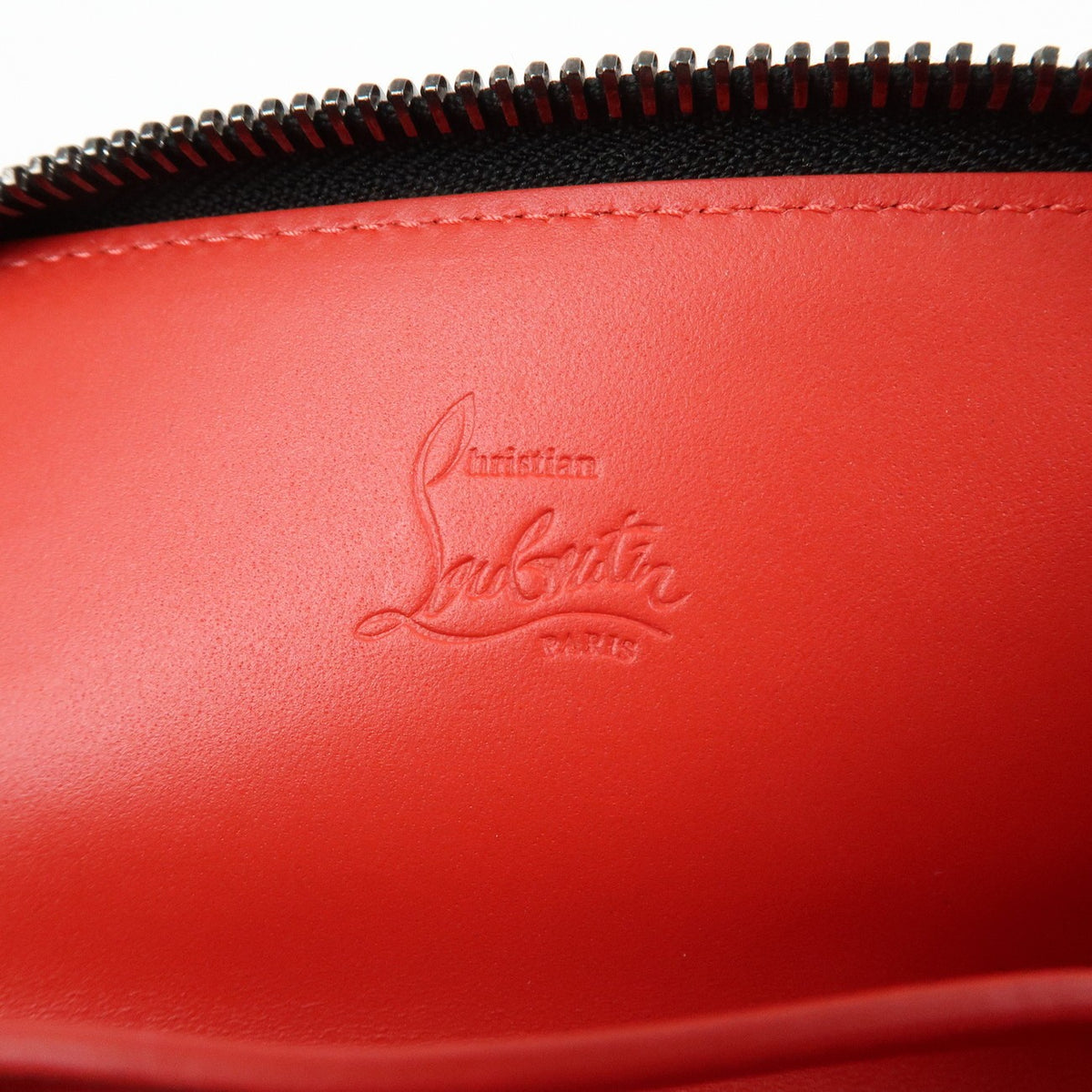 Christian Louboutin Panettone Coin Purse Spiked Leather, Black, Leather, Wallet