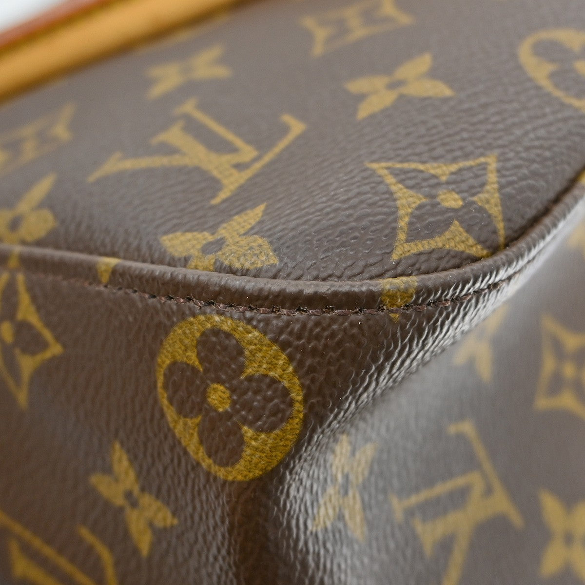 Louis Vuitton Looping Monogram Canvas, Brown, Canvas, Handbag