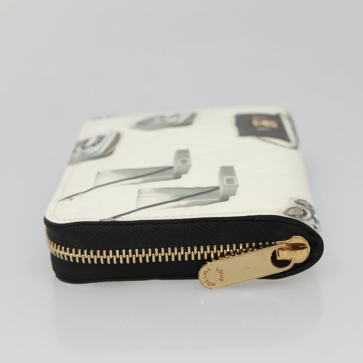 Louis Vuitton Nicolas Ghesquière Zippy Patent Monogram, White, Patent Leather, Wallet