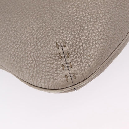 Fendi Selleria Leather, Silver, Leather, Crossbody Bag
