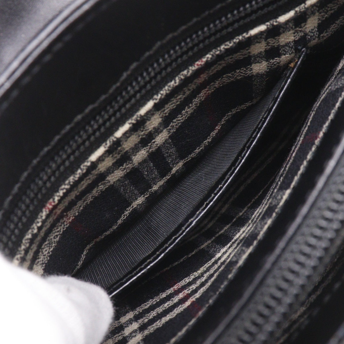 Burberry Shoulder Leather, Black, Leather, Shoulder Bag