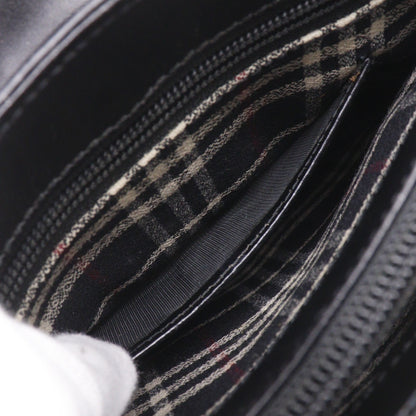 Burberry Shoulder Leather, Black, Leather, Shoulder Bag