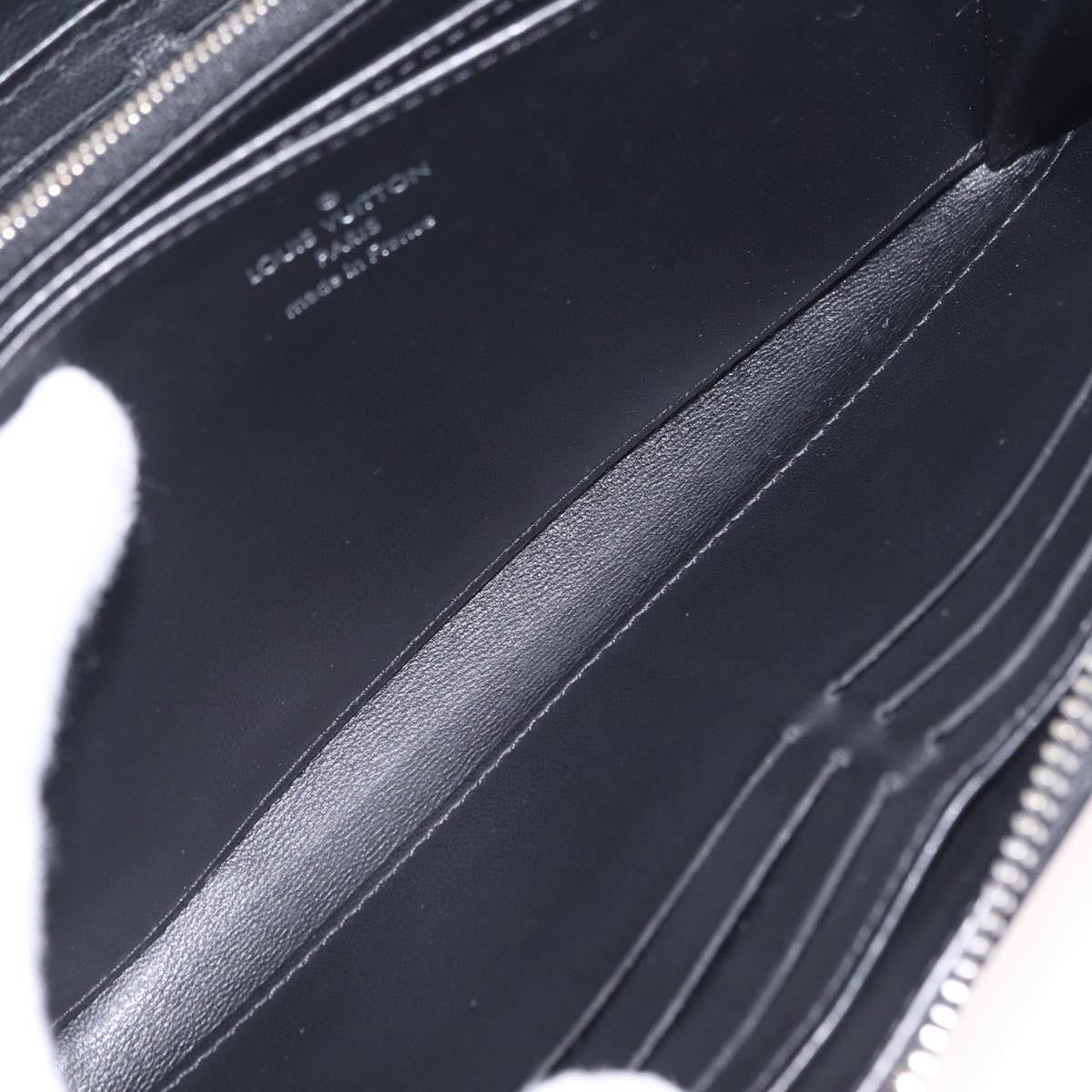 Louis Vuitton Zippy Mahina Leather, Black, Leather, Wallet