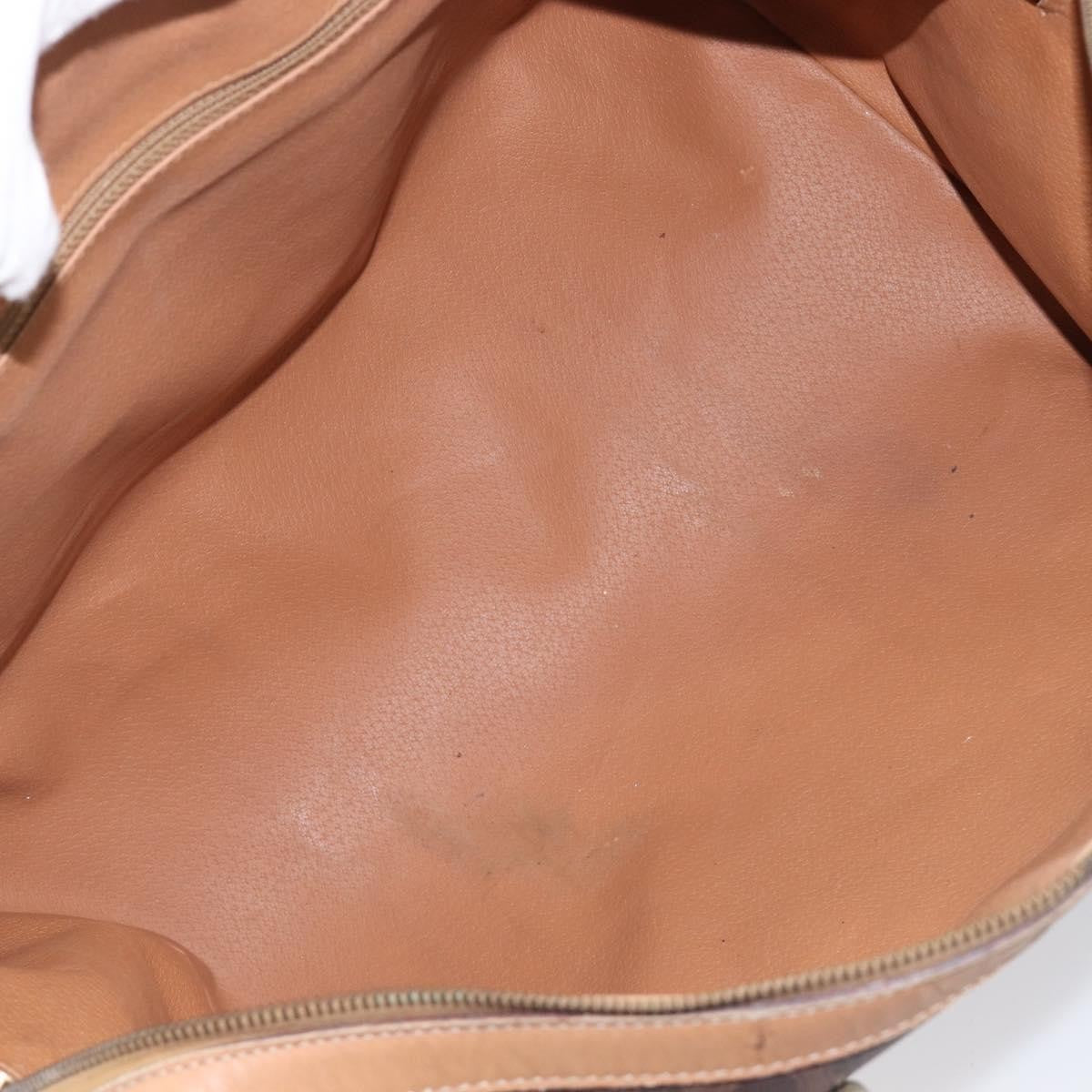 Celine Vintage Duffle Macadam Coated Canvas, Brown, Canvas, Handbag