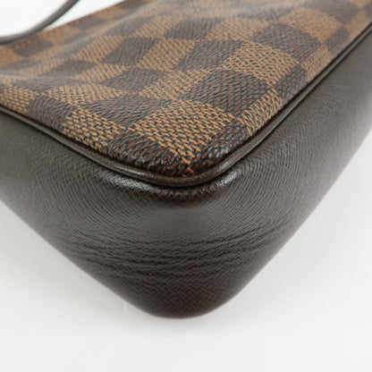 Louis Vuitton Trousse Make Up Damier, Brown, Canvas, Clutch