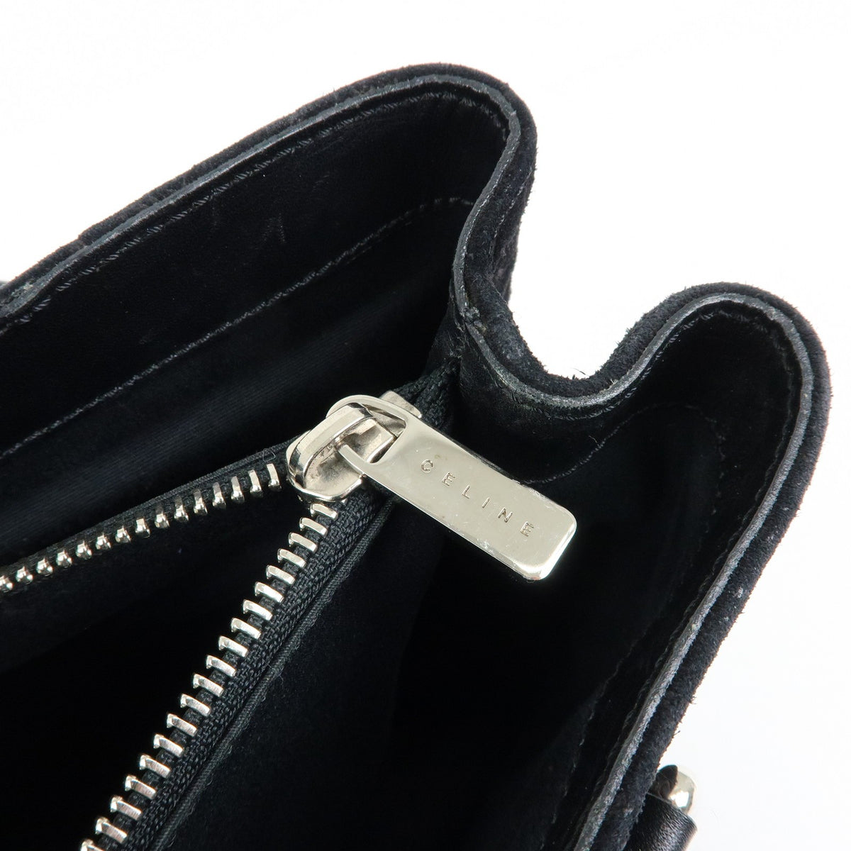 Celine C Macadam Tote PVC leather/ Macadam canvas, Black, Suede, Shoulder Bag