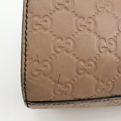 Gucci Emily Chain Flap Guccissima Leather, Pink, Leather, Handbag