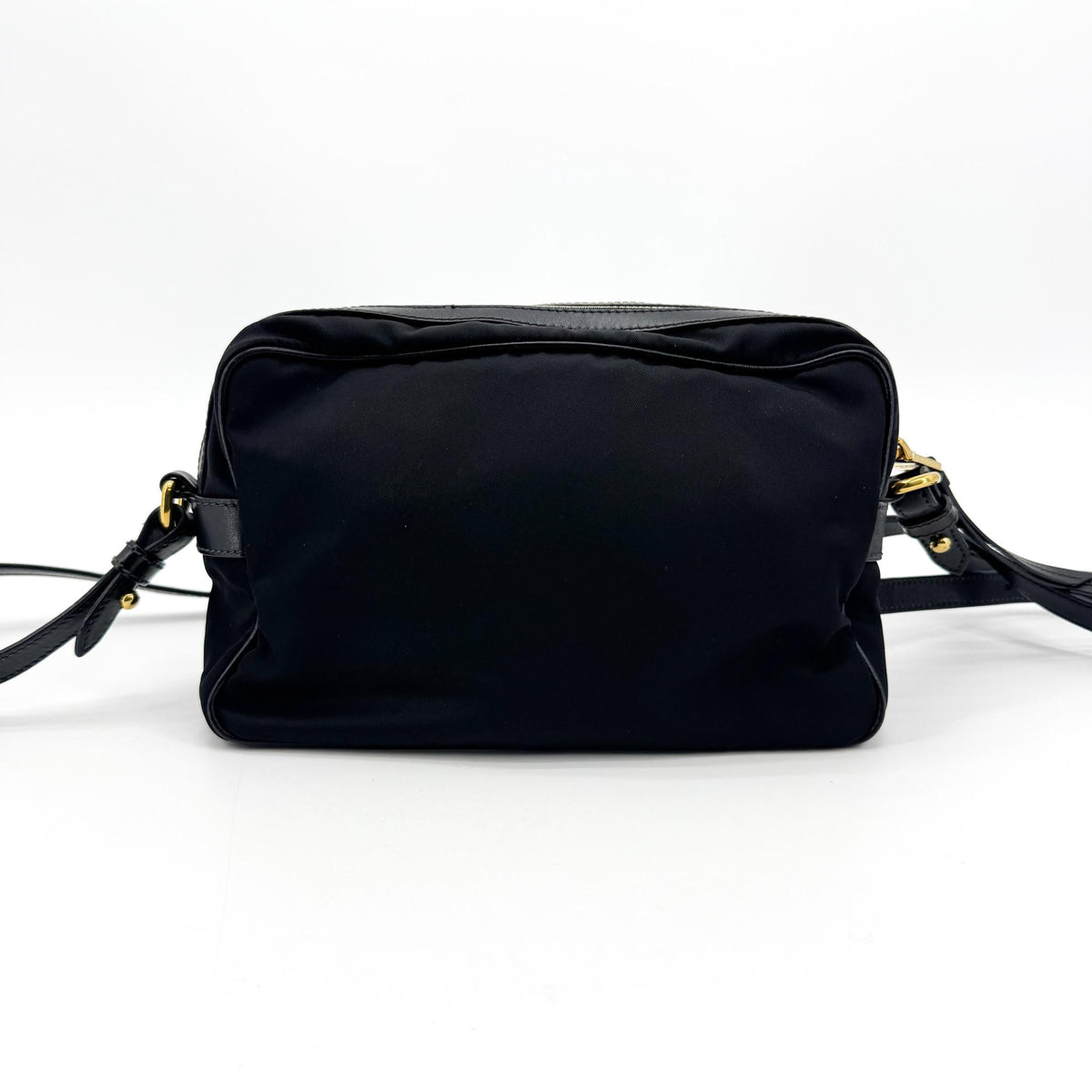 Prada Camera Tessuto, Black, Nylon, Crossbody Bag