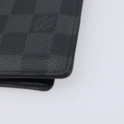 Louis Vuitton Passport Cover Damier Graphite, Gray, Canvas, Briefcase