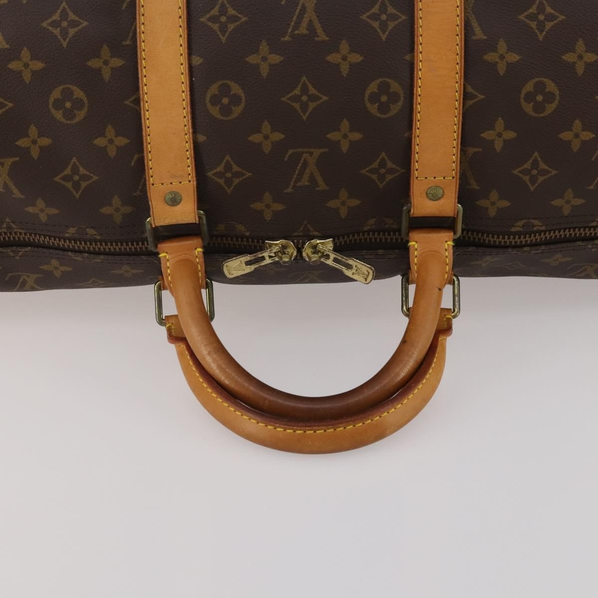Louis Vuitton Keepall Monogram, Brown, Canvas, Travel Bag
