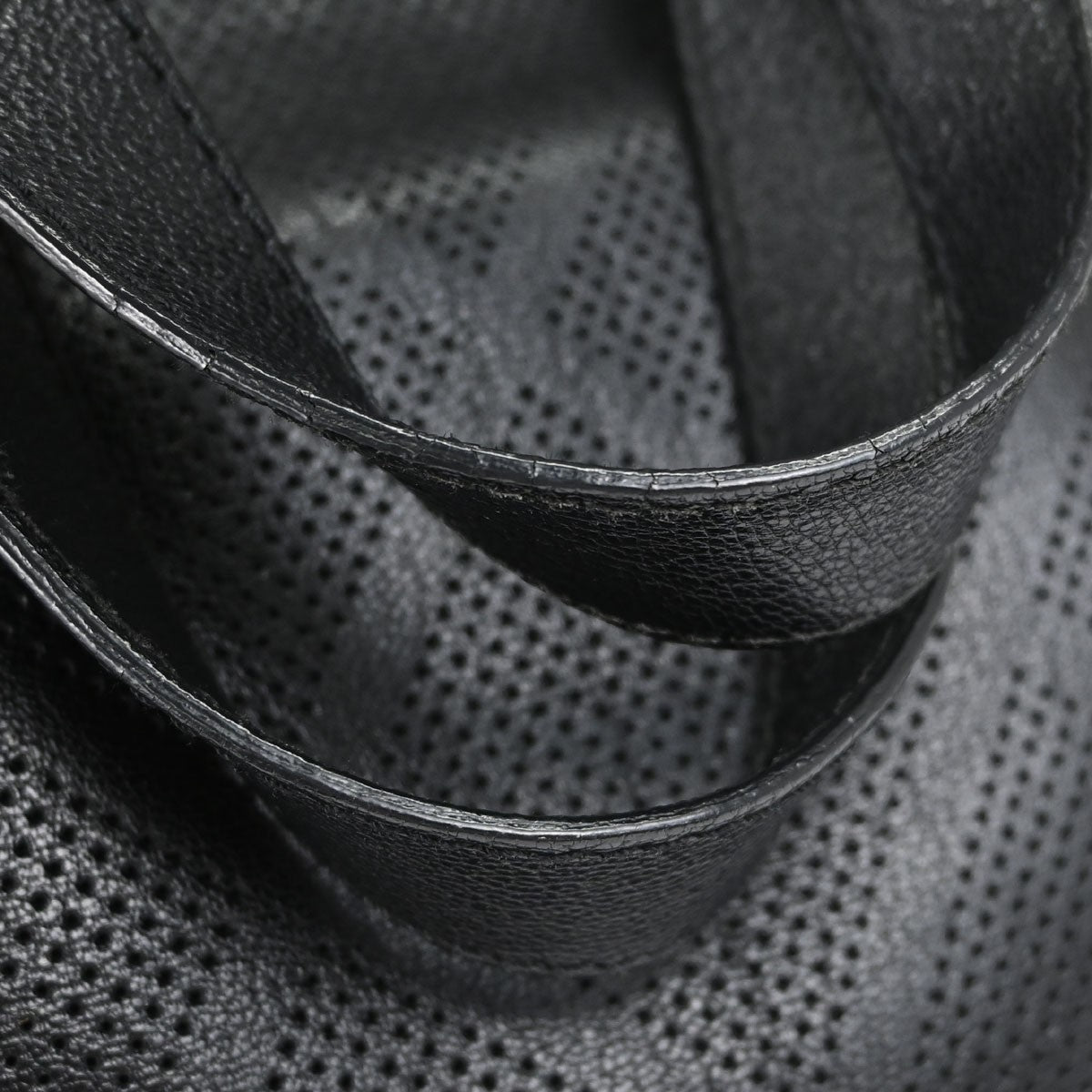 Chanel CC Tote Perforated Leather, Black, Leather, Tote Bag