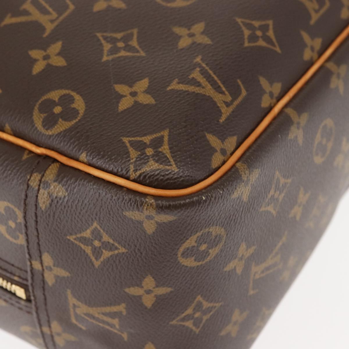 Louis Vuitton Deauville Handbag Monogram Canvas, BROWN, CANVAS, Handbag