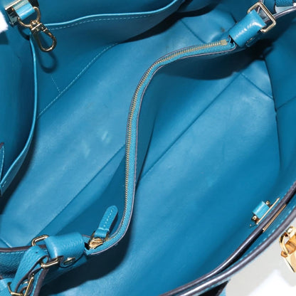 Louis Vuitton Milla Veau Nuage Calfskin, Blue, Leather, Handbag