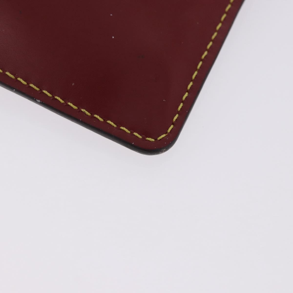 Louis Vuitton Neverfull Leather, Red, Leather, Clutch