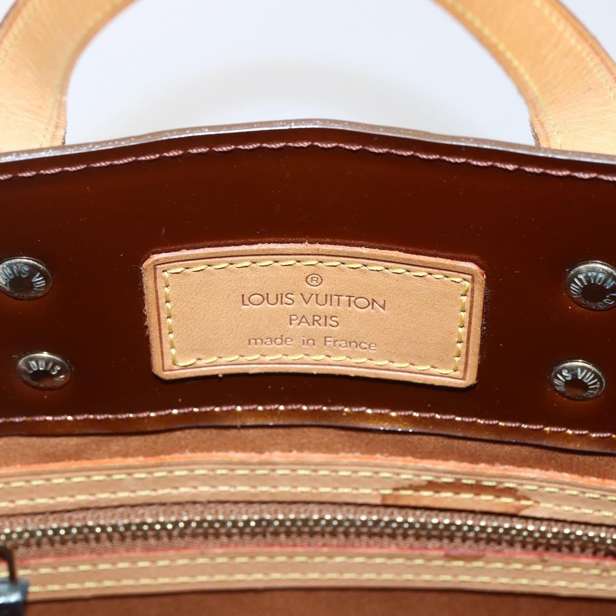 Louis Vuitton Reade Monogram Vernis, Brown, Patent Leather, Handbag
