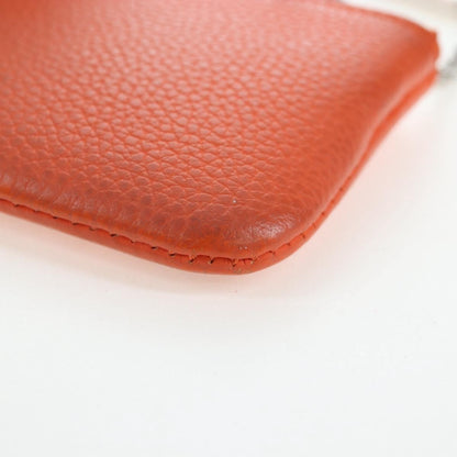 Louis Vuitton Pochette Clés Everyday LV leather, Orange, Leather, Wallet