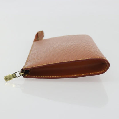 Louis Vuitton Pochette Accessoires Epi, Brown, Leather, Clutch