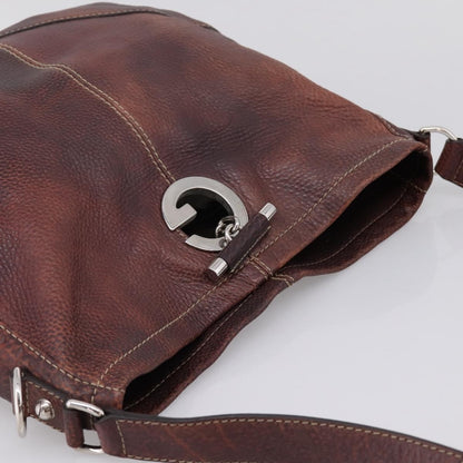 Gucci Charlotte Leather, Brown, Leather, Tote Bag