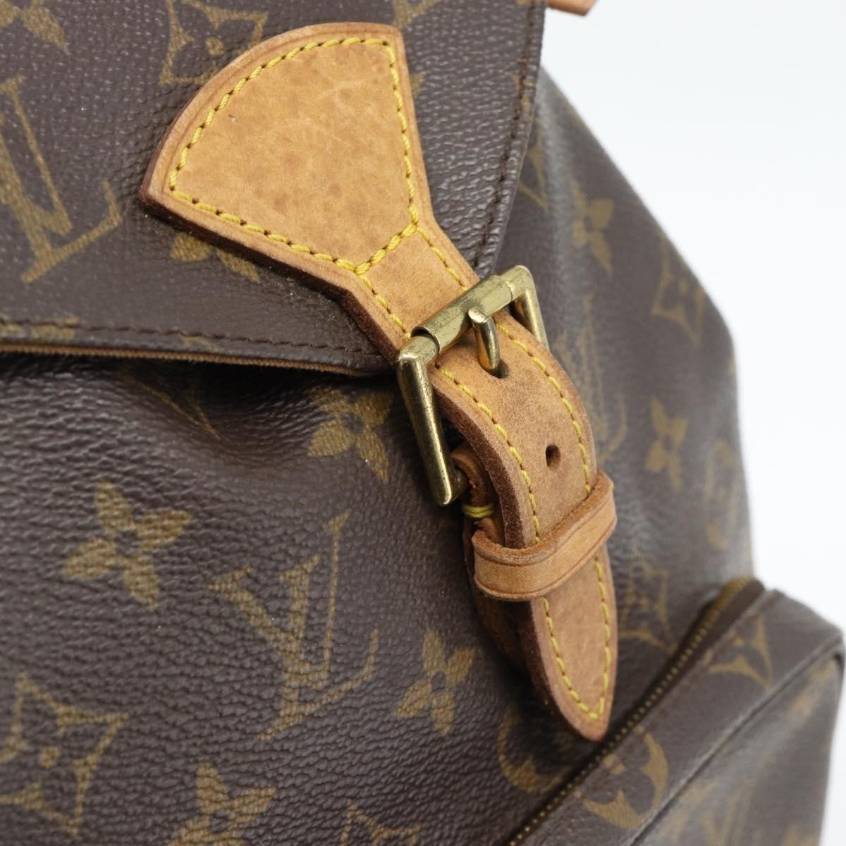 Louis Vuitton Vintage Montsouris Monogram Canvas, Brown, Canvas, Backpack