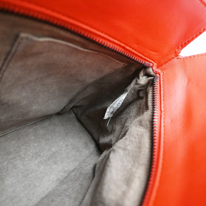 Bottega Veneta 2-Pocket Convertible Tote Intrecciato Nappa, Red, Leather, Tote Bag