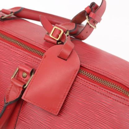 Louis Vuitton Keepall Epi Leather, Red, Leather, Travel Bag