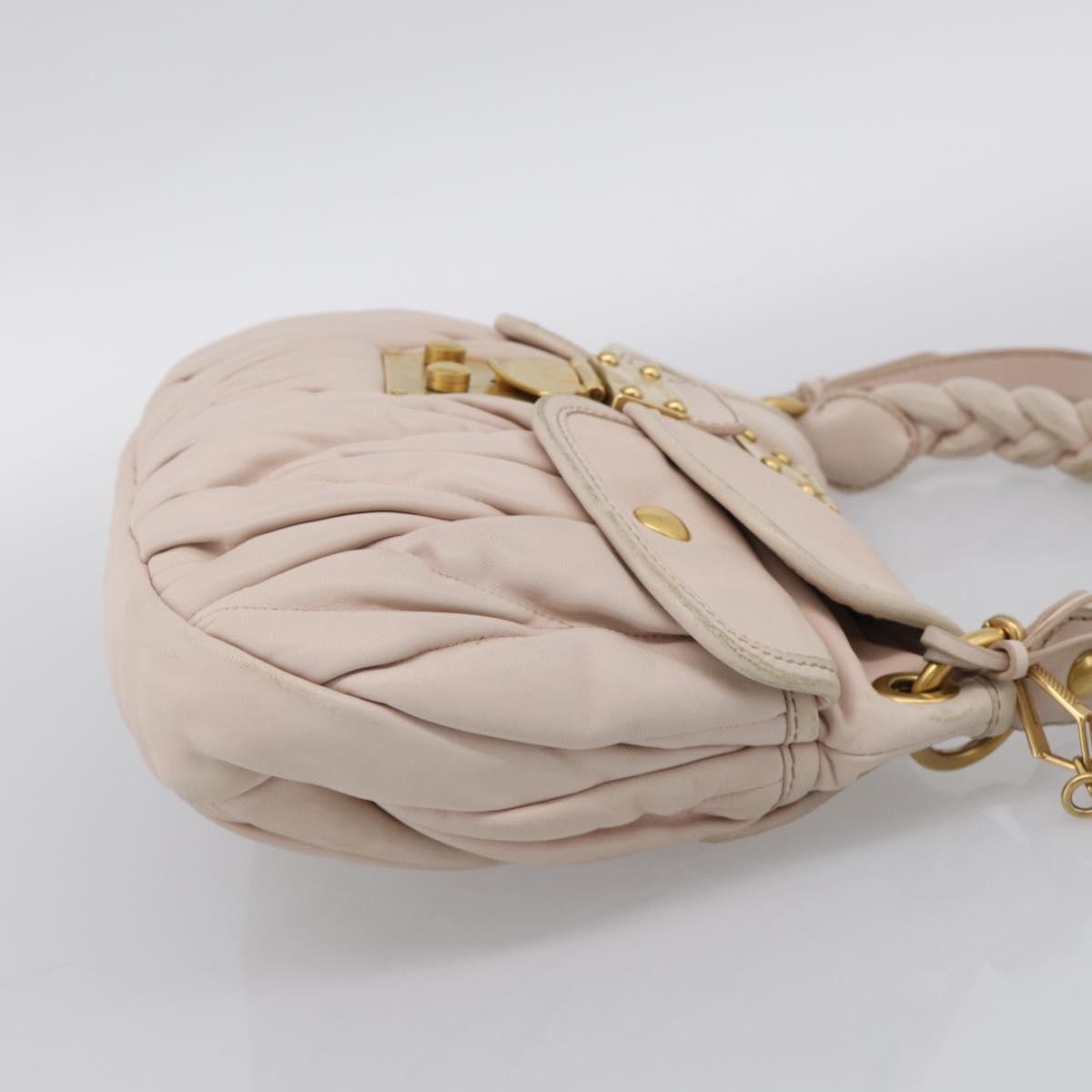 Miu Miu Coffer Hobo Matelasse Leather, Pink, Leather, Handbag