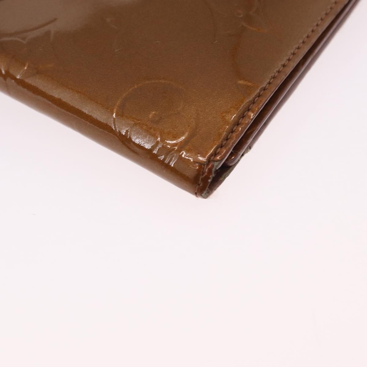 Louis Vuitton Walker Monogram Vernis, Brown, Patent Leather, Wallet