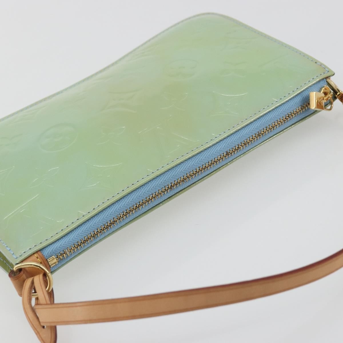 Louis Vuitton Lexington Pochette Monogram Vernis, Blue, Patent Leather, Clutch