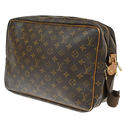 Louis Vuitton Reporter Monogram Canvas, Brown, Canvas, Shoulder Bag