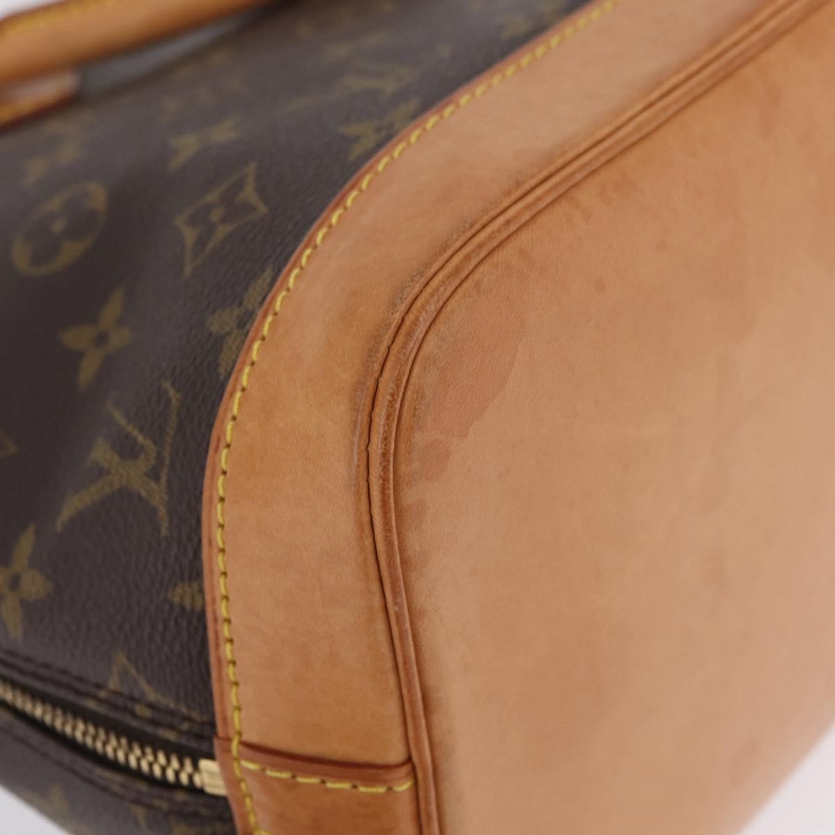 Louis Vuitton Alma Monogram Canvas, Brown, Canvas, Handbag