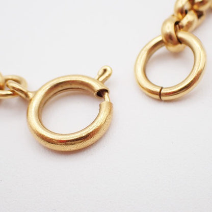 Chanel Vintage CC Heart Pendant Long Metal, Gold, Gold Plated, Necklace