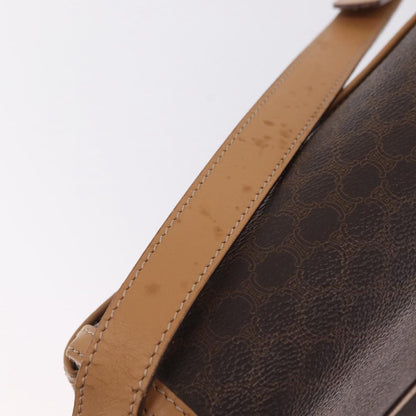 Celine Macadam Shoulder Canvas, Brown, Canvas, Crossbody Bag