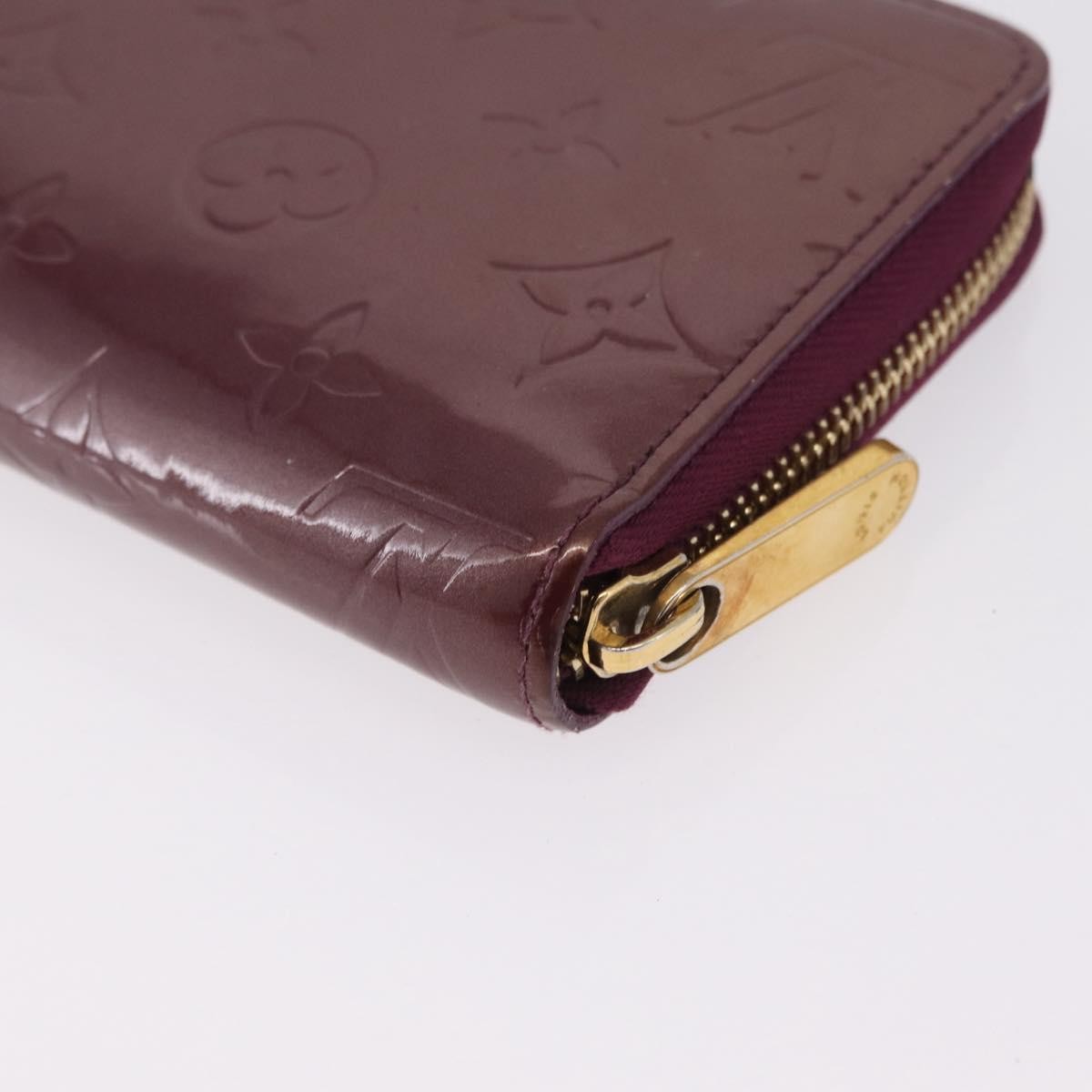 Louis Vuitton Zippy Monogram Vernis, Purple, Patent Leather, Wallet