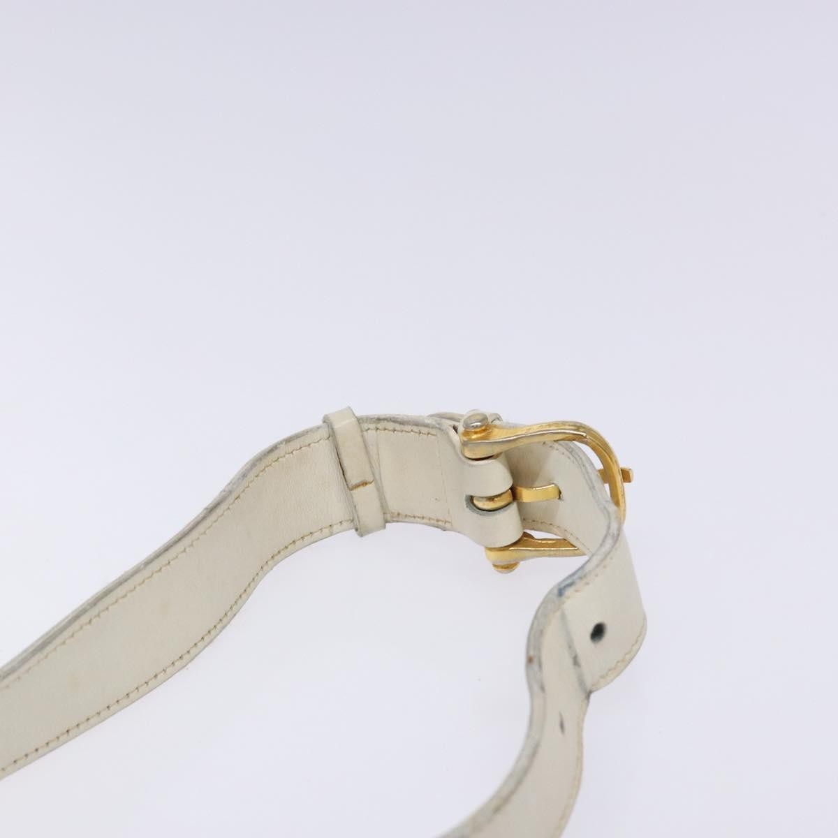 Celine Shoulder Leather, White, Leather, Shoulder Bag