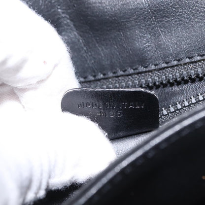 Celine Shoulder Leather, Black, Leather, Shoulder Bag
